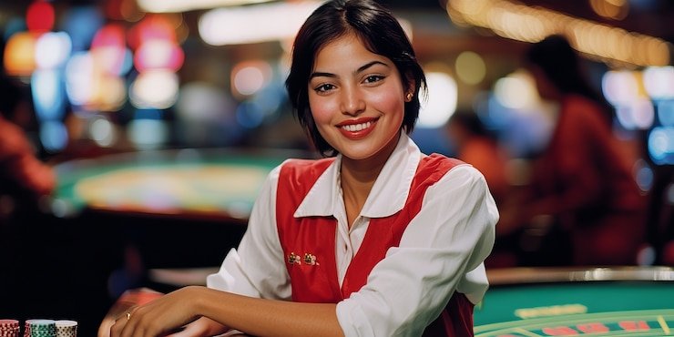 dax69 daftar Erek Erek roulette table with dealer and betting interface on mobile screen